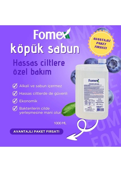 F113 Köpük Sabun 1000 ml 6 Adet fiyatları