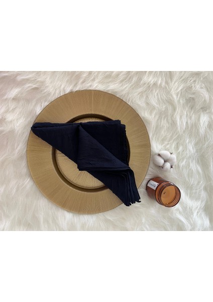 Vavscarfs Bambu Kraş Eşarp Hijab Kraş Şal Lacivert