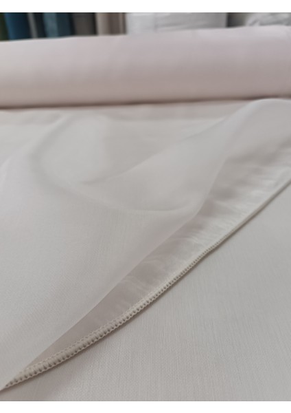 Dökümlü Düz Tül Perde - Açık Pudra - Pileli Dikim 1x2,5 Pile - İPK101 fiyatları