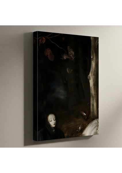 Karanlık Romantik Orman Tablosu