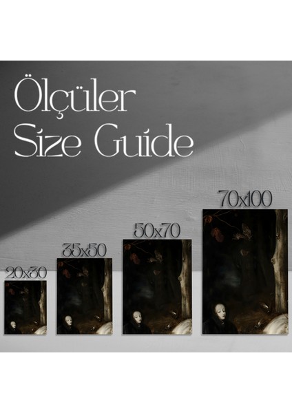 Karanlık Romantik Orman Tablosu modelleri