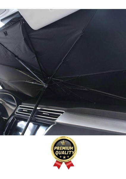 Özel Üretim Dayanıklı Titanyum Gümüş Kaplama Uv Geçirmez Tüm Araçlar Araba Ön Cam Şemsiye Güneşlik modelleri