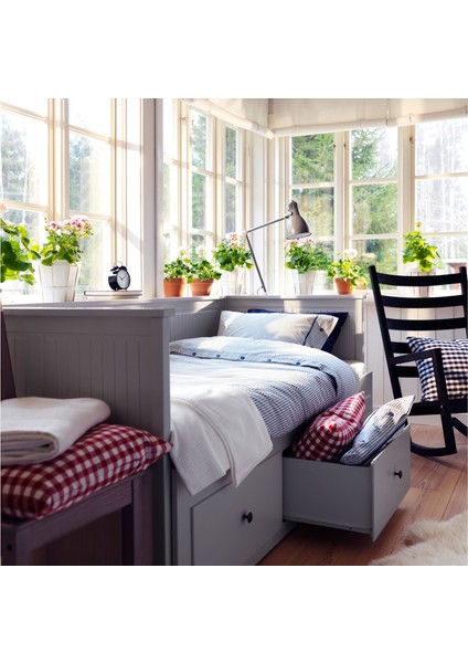 Hemnes Agotnes Divan Gri 80X200 cm Sert indirimleri