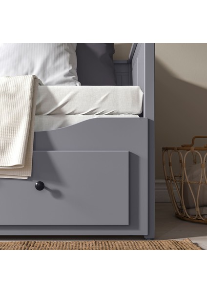 Hemnes Agotnes Divan Gri 80X200 cm Sert