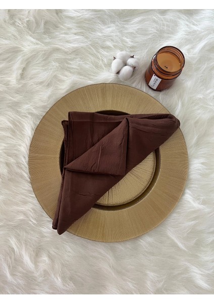 Vavscarfs Bambu Kraş Eşarp Hijab Kraş Şal Kahverengi