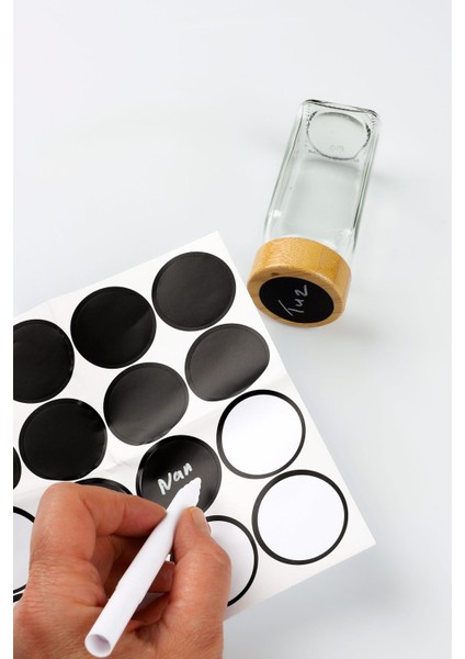 6'lı Kare Cam Yazılabilir Etiketli Kalem Hediyeli Baharatlık fiyatları