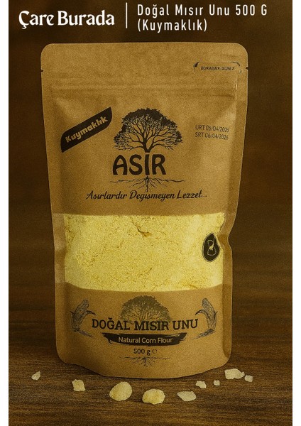 Asır - Doğal Mısır Unu 500 gr (Kuymaklık)