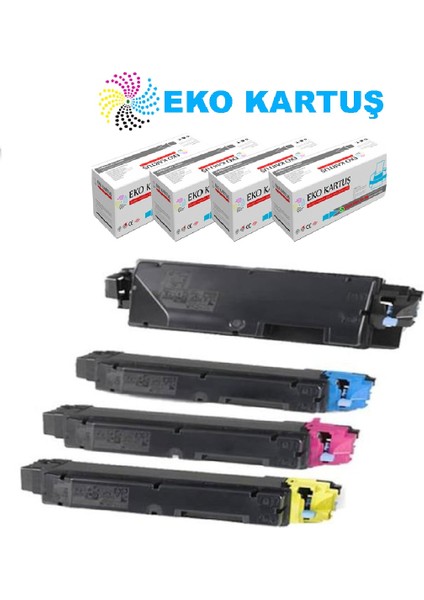 Kyocera TK-5370 Set 4 Renk Muadil Toner MA3500/PA3500