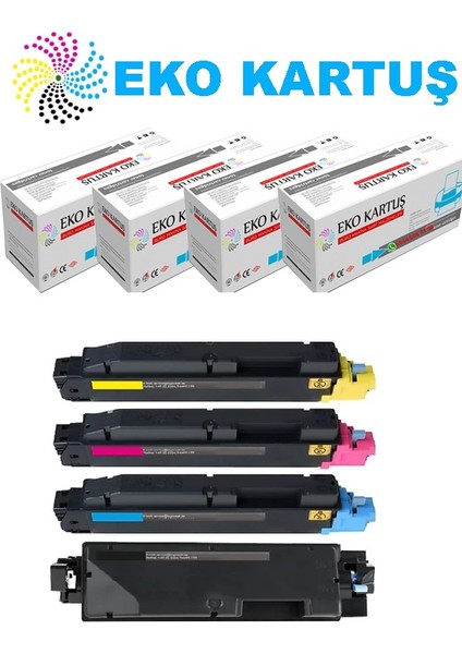 Kyocera TK-5370 Set 4 Renk Muadil Toner MA3500/PA3500 modelleri