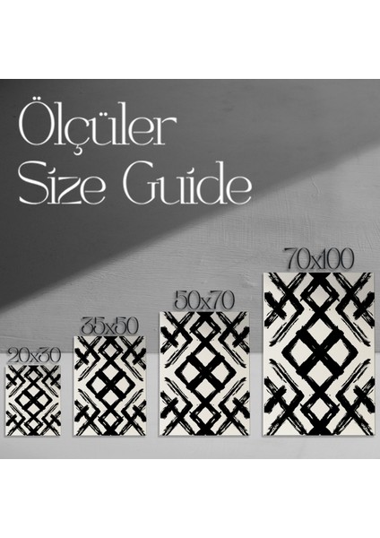 Soyut Siyah Beyaz Desen Tablosu modelleri