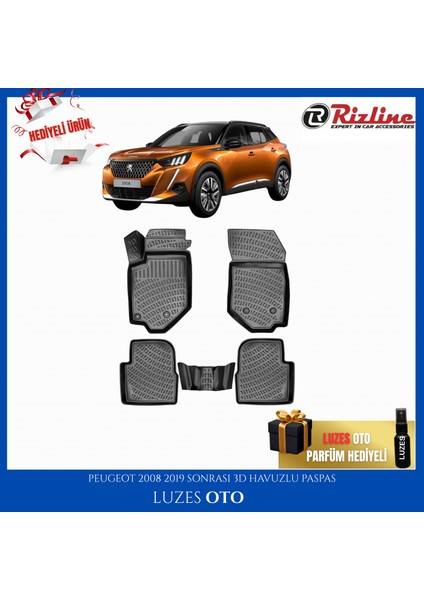 Peugeot 2008 3D Havuzlu Paspas 2023 Model Uyumlu