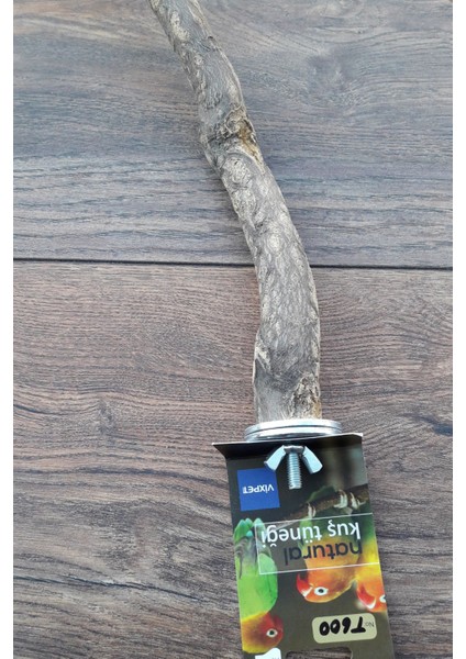 Venty 49 cm Doğal Papağan Tüneği | Sultan, Monk, Lori, Konur, Senegal, Cennet, Muhabbet, Forpus - T600 | Şekilli Dal Tünek modelleri