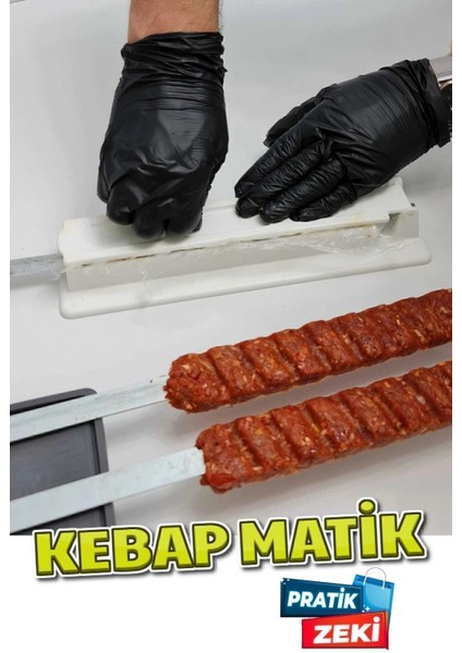 Kebapmatik Adana Urfa Kebap Kalıbı Aparatı Pratik Hızlı Kebap Makinesi Kutusu Kebap Matik Kalıp fırsatları