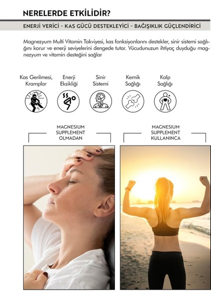 Magnezyum Takviyesi 30 Tablet – Enerji ve Kas Desteği fırsatları