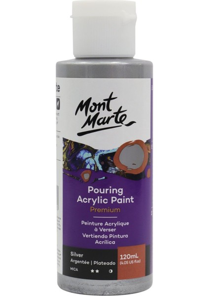 Dökme Akrilik Boya 120 ml Premium Silver fiyatları