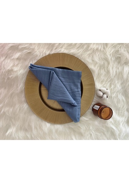 Vavscarfs Bambu Kraş Eşarp Hijab Kraş Şal Mavi