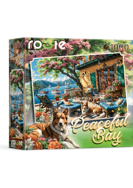 Huzurlu Körfez 1000 Parça Puzzle Parlak Yüzeyli Kağıt Malzeme ile Eğlenceli
