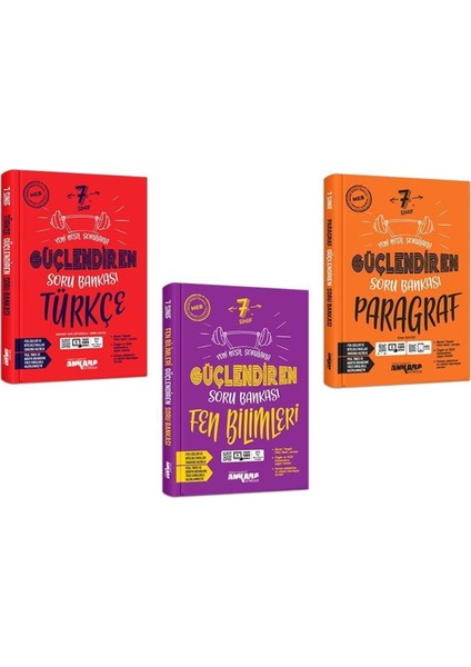 Ankara 2025 7. Sınıf Türkçe Paragraf Fen Güçlendiren Soru Seti 3 Kitap