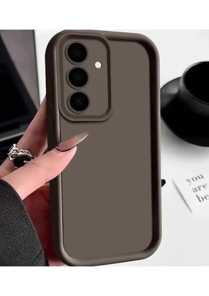 Samsung Galaxy A55 Kılıf Sevimli Yumuşak Şeker Sıvı Silikon Kamera Çıkıntı Darbe Korumalı Dayanıklı