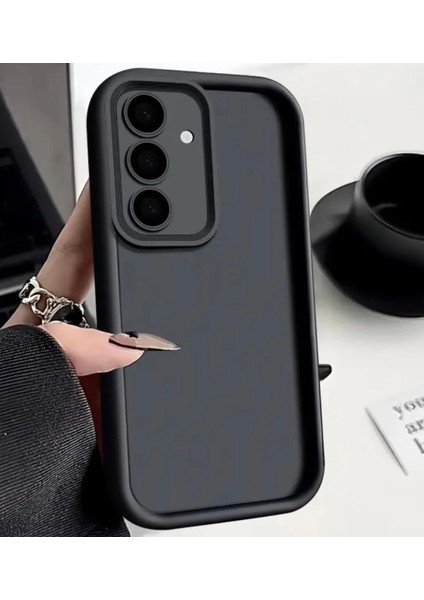 Samsung Galaxy A55 Kılıf Sevimli Yumuşak Şeker Sıvı Silikon Kamera Çıkıntı Darbe Korumalı Dayanıklı