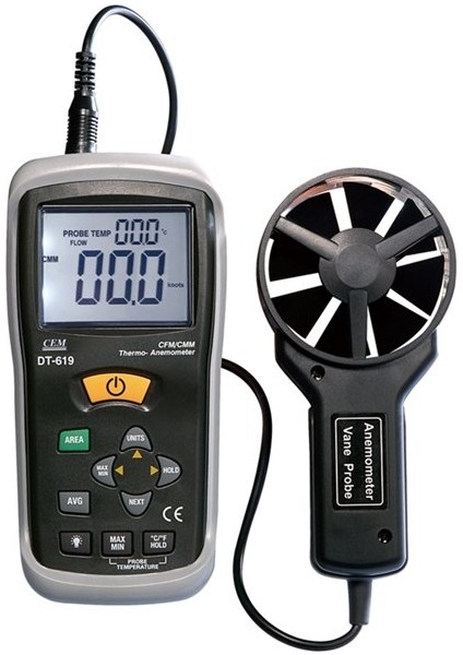 DT619 Hava Hızı ve Debisi Ölçer