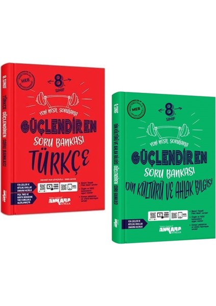 Ankara 2025 8. Sınıf Türkçe Din Kültürü Güçlendiren Soru Seti 2 Kitap