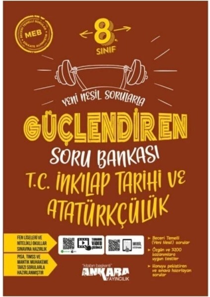 Ankara Güçlendiren 8. Sınıf Lgs Inkılap Tarihi ve Atatürkçülük Soru Bankası