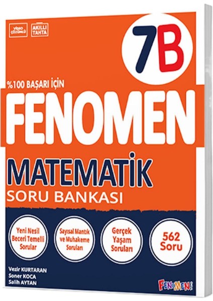 Fenomen 7. Sınıf Matematik B Soru Bankası 2025 Güncel Baskı