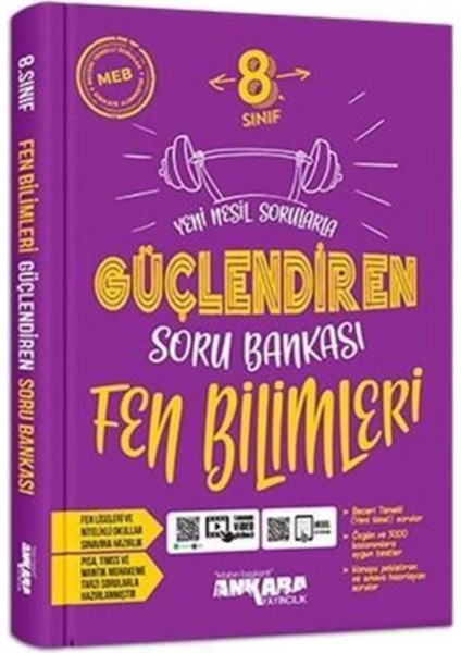 8.sınıf Güçlendiren Fen Bilimleri Soru Bankası Ankara fiyatları