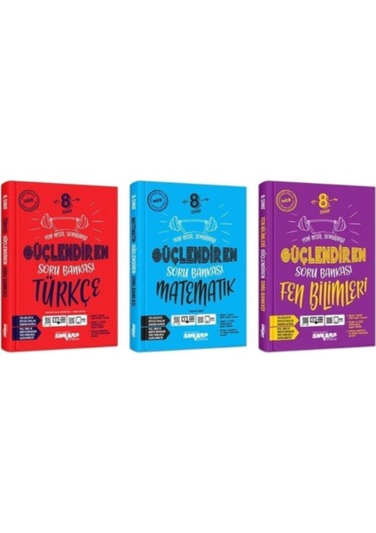 Ankara 8.sınıf Güçlendiren Türkçe- Matematik Fen Bilimleri Soru BANKASI-2022