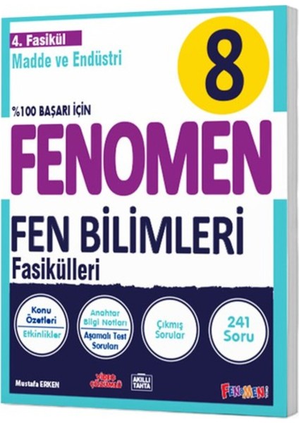 Fenomen Yayınları Fenomen 8 Fen Bilimleri 1.2.3.4.5.6 Fasikül indirimleri