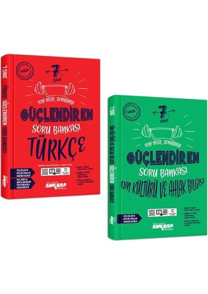 Ankara 2025 7. Sınıf Türkçe Din Kültürü Güçlendiren Soru Seti 2 Kitap