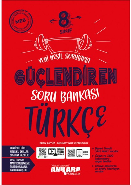 8. Sınıf Türkçe Güçlendiren Soru Bankası - Ankara