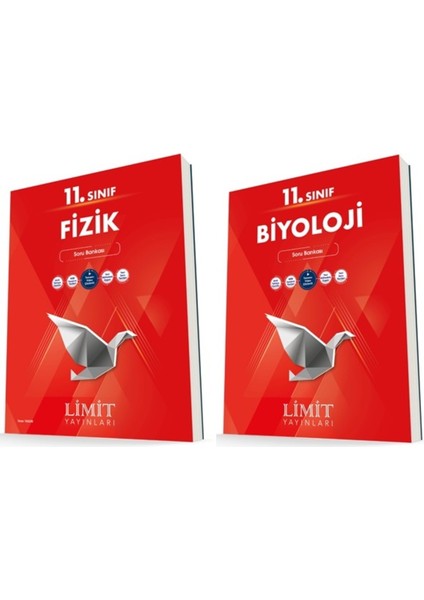 Limit 11. Sınıf Fizik + Biyoloji Soru Bankası Seti 2 Kitap