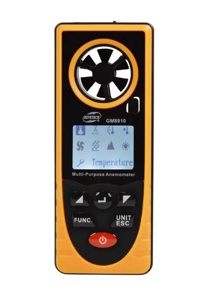 GM8910 Hava Hızı Ölçer ''çok Fonksiyonlu''