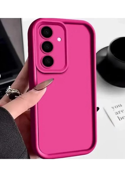 Samsung Galaxy A55 Kılıf Sevimli Yumuşak Şeker Sıvı Silikon Kamera Çıkıntı Darbe Korumalı Dayanıklı