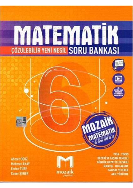 6.sınıf Mozaik Soru Bankası Matematik fiyatları