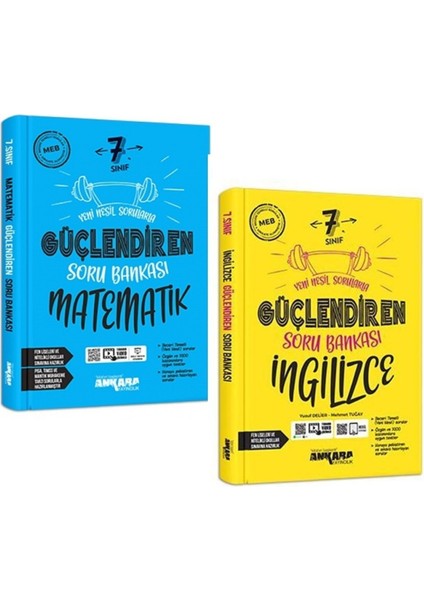Ankara 2025 7. Sınıf Matematik Ingilizce Güçlendiren Soru Seti 2 Kitap