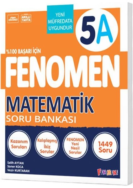 Fenomen Yayınları 5 Sınıf Matematik A Soru Bankası