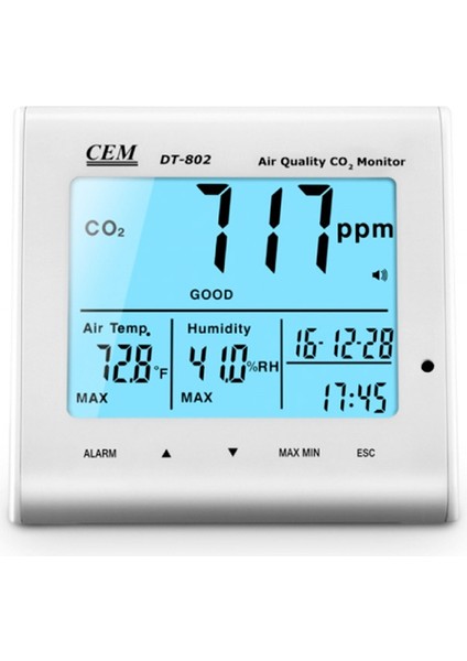 DT-802 Hava Kalitesi Ölçüm Cihazı | Karbondioksit Ölçer