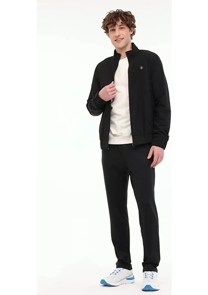 M-BS04 WOVEN T.SUIT 5PR Siyah Erkek Eşofman Takımı