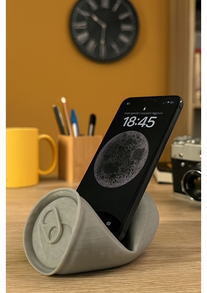İÇECEK KUTUSU Görünümlü Telefon Standı Dekoratif Masa Üstü Telefon Aksesuarı fiyatları