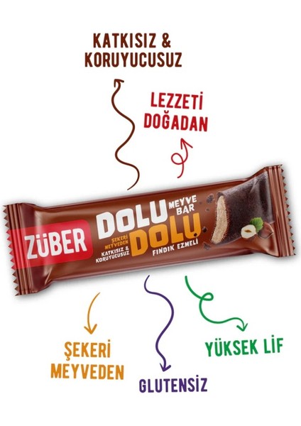 Dolu Dolu Fındık Ezme Meyve Bar 30 gr modelleri