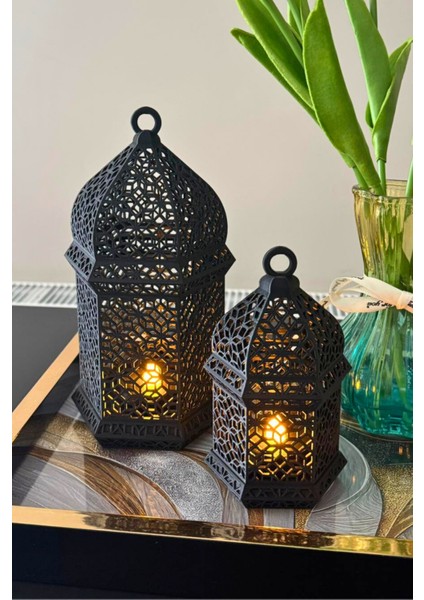 Orient LED Aydınlatmalı Ikili Dekoratif Obje