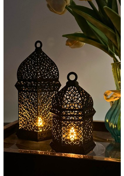 Orient LED Aydınlatmalı Ikili Dekoratif Obje