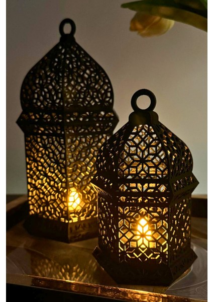 Orient LED Aydınlatmalı Ikili Dekoratif Obje