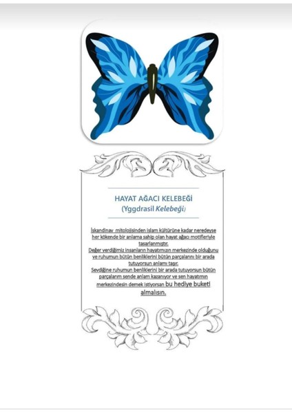 Hayat Ağacı Kelebek Buketi modelleri