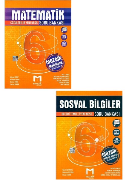 6. Sınıf Matematik Sosyal Bilgiler Soru Bankası Seti