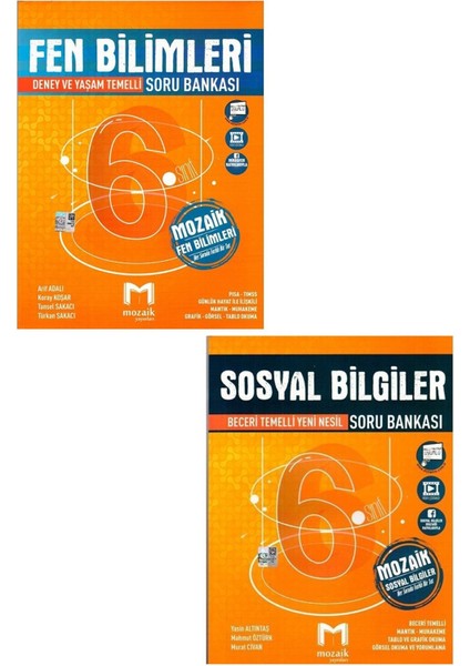 6. Sınıf Fen Bilimleri + 6. Sınıf Sosyal Bilgiler Soru Bankası