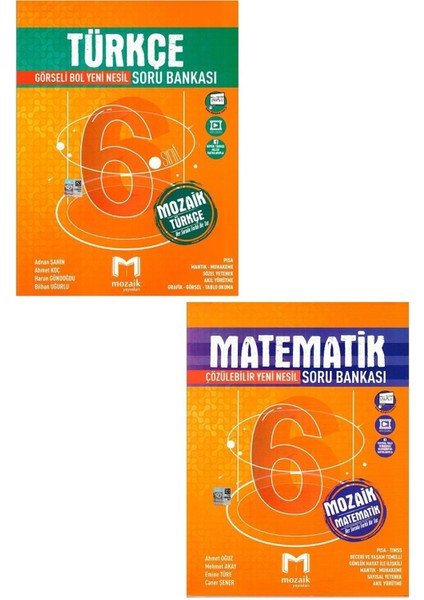6. Sınıf Türkçe Soru Bankası + 6. Sınıf Matematik Soru Bankası